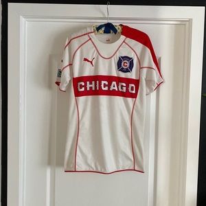 Vintage Chicago Fire Soccer Jersey - short sleeve.  Size Men’s S.